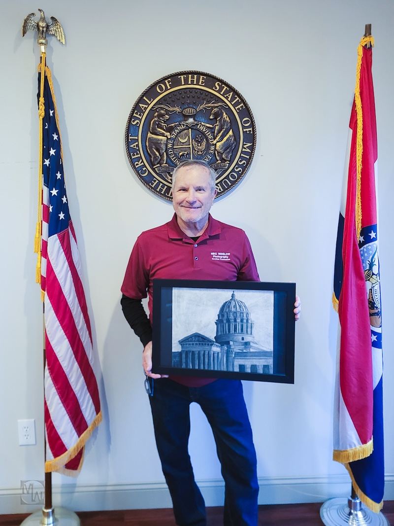 Mike Winslow with selected art